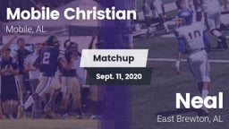 Matchup: Mobile Christian vs. Neal  2020