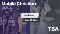 Matchup: Mobile Christian vs. TBA 2020