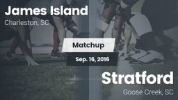 Matchup: James Island vs. Stratford  2016