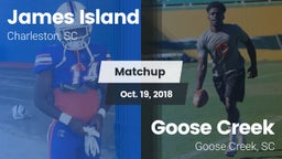 Matchup: James Island vs. Goose Creek  2018