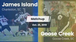 Matchup: James Island vs. Goose Creek  2019