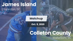 Matchup: James Island vs. Colleton County  2020