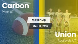Matchup: Carbon vs. Union  2016