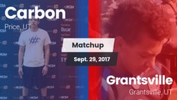 Matchup: Carbon vs. Grantsville  2017