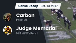 Recap: Carbon  vs. Judge Memorial  2017