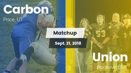 Matchup: Carbon vs. Union  2018