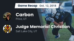 Recap: Carbon  vs. Judge Memorial Christian  2018