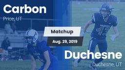 Matchup: Carbon vs. Duchesne  2019