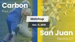 Matchup: Carbon vs. San Juan  2019