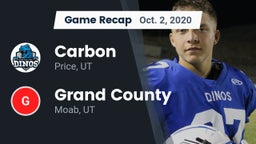 Recap: Carbon  vs. Grand County  2020