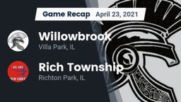 Recap: Willowbrook  vs. Rich Township  2021
