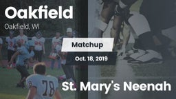 Matchup: Oakfield vs. St. Mary's Neenah 2019