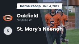 Recap: Oakfield  vs. St. Mary's Neenah 2019