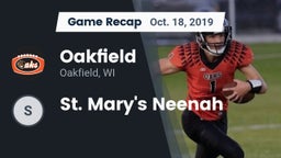 Recap: Oakfield  vs. St. Mary's Neenah 2019