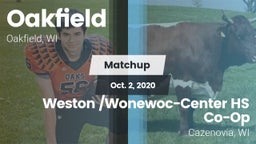 Matchup: Oakfield vs. Weston /Wonewoc-Center HS Co-Op 2020