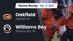 Recap: Oakfield  vs. Williams Bay  2021