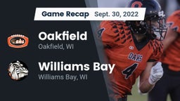 Recap: Oakfield  vs. Williams Bay  2022