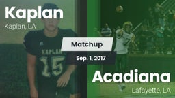 Matchup: Kaplan vs. Acadiana  2017