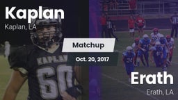 Matchup: Kaplan vs. Erath  2017