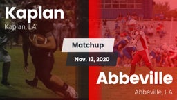 Matchup: Kaplan vs. Abbeville  2020