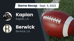Recap: Kaplan  vs. Berwick  2022