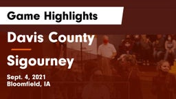 Davis County  vs Sigourney  Game Highlights - Sept. 4, 2021