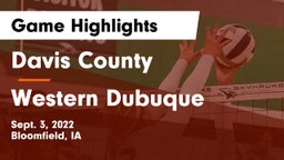 Davis County  vs Western Dubuque  Game Highlights - Sept. 3, 2022