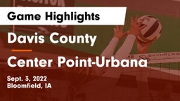 Davis County  vs Center Point-Urbana  Game Highlights - Sept. 3, 2022