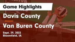 Davis County  vs Van Buren County  Game Highlights - Sept. 29, 2022