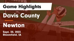 Davis County  vs Newton   Game Highlights - Sept. 30, 2023