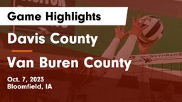 Davis County  vs Van Buren County  Game Highlights - Oct. 7, 2023