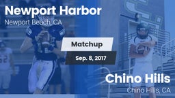 Matchup: Newport Harbor High vs. Chino Hills  2017
