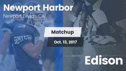 Matchup: Newport Harbor High vs. Edison 2017