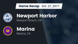 Recap: Newport Harbor  vs. Marina  2017