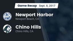 Recap: Newport Harbor  vs. Chino Hills  2017