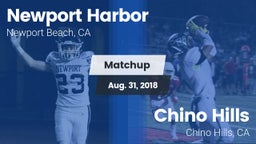 Matchup: Newport Harbor High vs. Chino Hills  2018