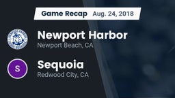 Recap: Newport Harbor  vs. Sequoia  2018