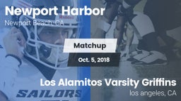 Matchup: Newport Harbor High vs. Los Alamitos Varsity Griffins 2018