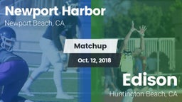 Matchup: Newport Harbor High vs. Edison  2018