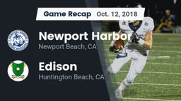 Recap: Newport Harbor  vs. Edison  2018
