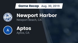 Recap: Newport Harbor  vs. Aptos  2019