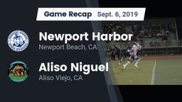 Recap: Newport Harbor  vs. Aliso Niguel  2019