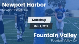 Matchup: Newport Harbor High vs. Fountain Valley  2019
