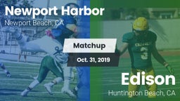 Matchup: Newport Harbor High vs. Edison  2019