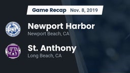 Recap: Newport Harbor  vs. St. Anthony  2019