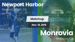 Matchup: Newport Harbor High vs. Monrovia  2019
