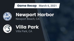 Recap: Newport Harbor  vs. Villa Park  2021