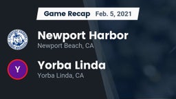 Recap: Newport Harbor  vs. Yorba Linda  2021