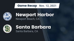 Recap: Newport Harbor  vs. Santa Barbara  2021