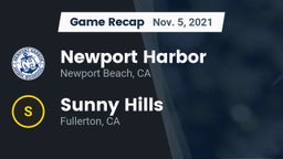 Recap: Newport Harbor  vs. Sunny Hills  2021